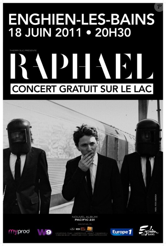 Raphaël et Ycare en concert sur le lac d'Enghien-les-Bains, le 18 juin 2011.