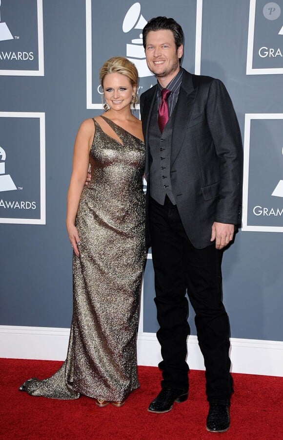 Miranda Lambert et Blake Shelton aux Grammy Awards, à Los Angeles.