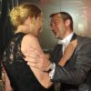 Uma Thurman et Jude Law lors de la soirée Chopard "Happy Diamonds are a girl's best friend" à Cannes le 16 mai 2011