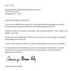 Lettre de démission du Fonds Monétaire International de Dominique Strauss-Kahn en date du 18 mai 2011