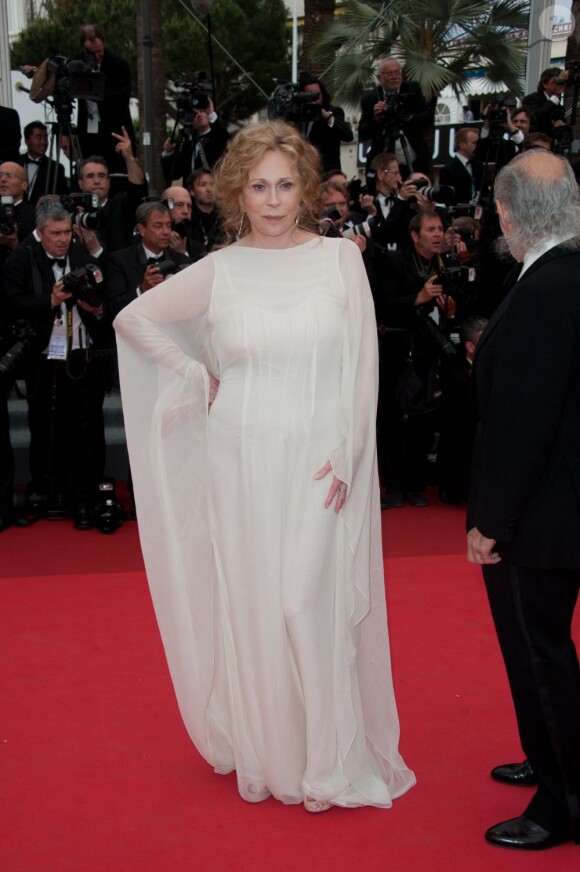 Faye Dunaway sur le tapis rouge de Cannes le 11 mai 2011