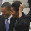 Michelle et Barack Obama arrivent à Dublin accueillis par Eamon Gilmore, lundi matin, le 23 mai 2011.