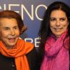 Liliane Bettencourt et sa fille Françoise Bettencourt-Meyers, à Paris, le 3 mars 2011.