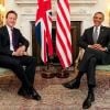 Barack Obama et David Cameron au 10 Downing Street avant leur grande réunion politique, à Londres, le 25 mai 2011.