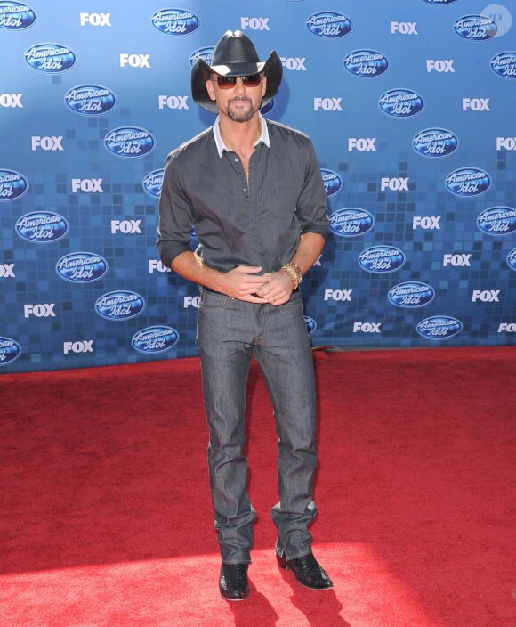 Finale d'American Idol à Los Angeles, le 25 mai 2011 : Tim McGraw.