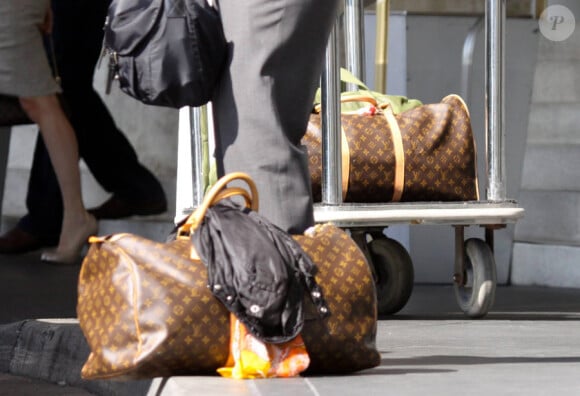 Les bagages de Lindsay Lohan quittant Miami le 24 mai 2011
