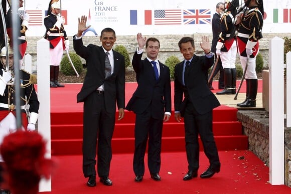 Les "Maîtres du monde" : Obama, Sarkozy et Medvedev aujourd'hui 26 mai 2011 à Deauville !