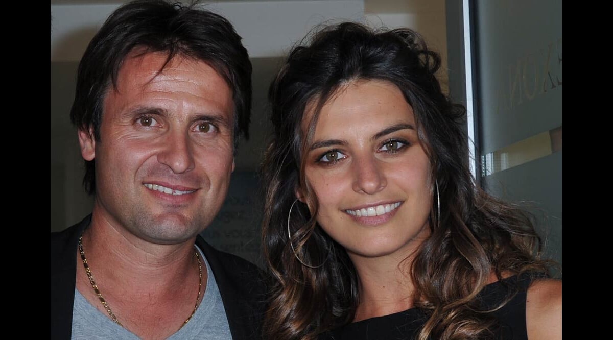 Photo Fabrice Santoro et Laetitia Milot à RolandGarros, à Paris, le