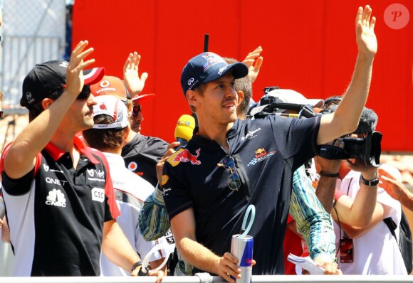 Le pilote de Formule 1 allemand Sebastian Vettel, gagnant du grand prix de Monaco le 29 mai 2011