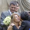 Jean-Marie Bigard et sa femme Lola Marois aux côtés de Rachida Dati et quelques amis lors de leur mariage à la mairie du VIIe arrondissement de Paris, le 27 mai 2011.