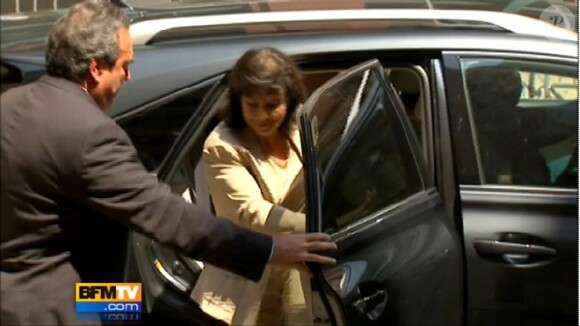 DSK et Anne Sinclair rentrant dans leur somptueuse demeure le 31 mai 2011