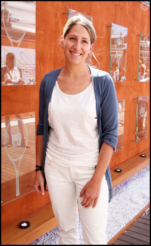 Maud Fontenoy à Roland-Garros, le 25 mai 2011.