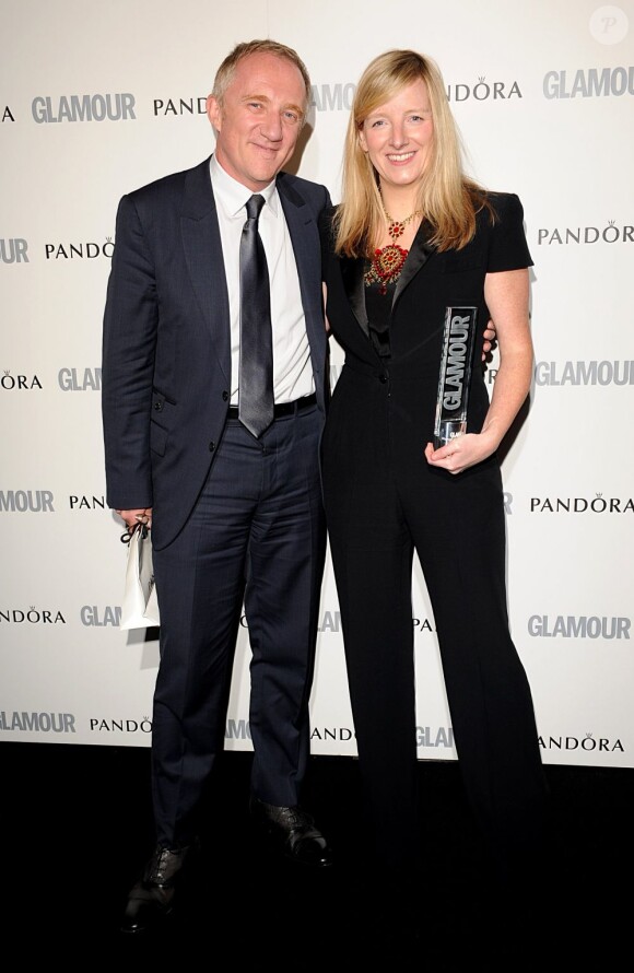 François-Henri Pinault et Sarah Burton lors de la soirée Glamour Awards à Londres le 7 juin 2011