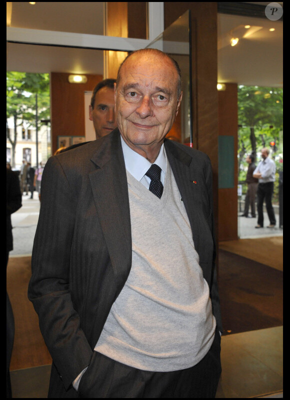 Jacques Chirac au gala de la fondation culture et diversité au théâtre du Rond Point à Paris en mai 2011