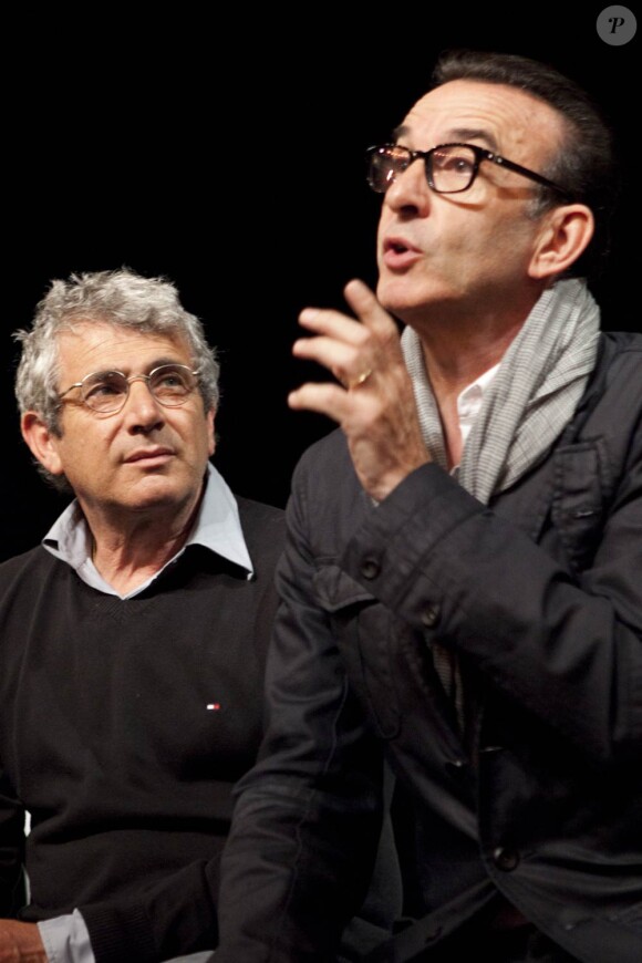 Michel Boujenah et Robin Renucci à la conférence de presse du festival de Ramatuelle, le 7 juin 2011.