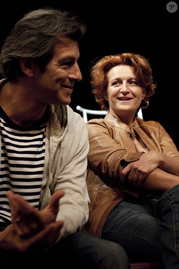 Jean-Philippe Bêche et Anne Bourgeois à la conférence de presse du festival de Ramatuelle, le 7 juin 2011.