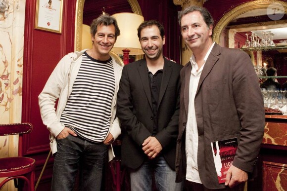 Jean-Philippe Bêche, Julien Sibre et François Morel à la conférence de presse du festival de Ramatuelle, le 7 juin 2011.