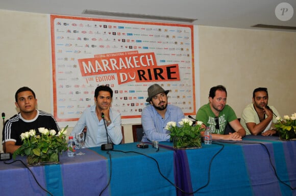 lors de la conférence de presse d'ouverture du festival Le Marrakech du rire au Maroc le 9 juin 2011