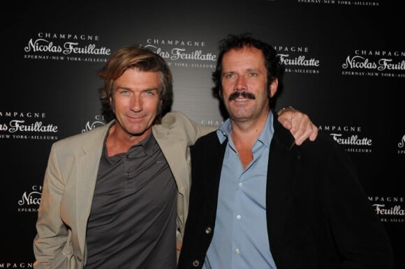 Philippe Caroit et Christian Vadim lors du 35e anniversaire des champagnes Nicolas Feuillate à la maison de l'architecture le 9 juin 2011