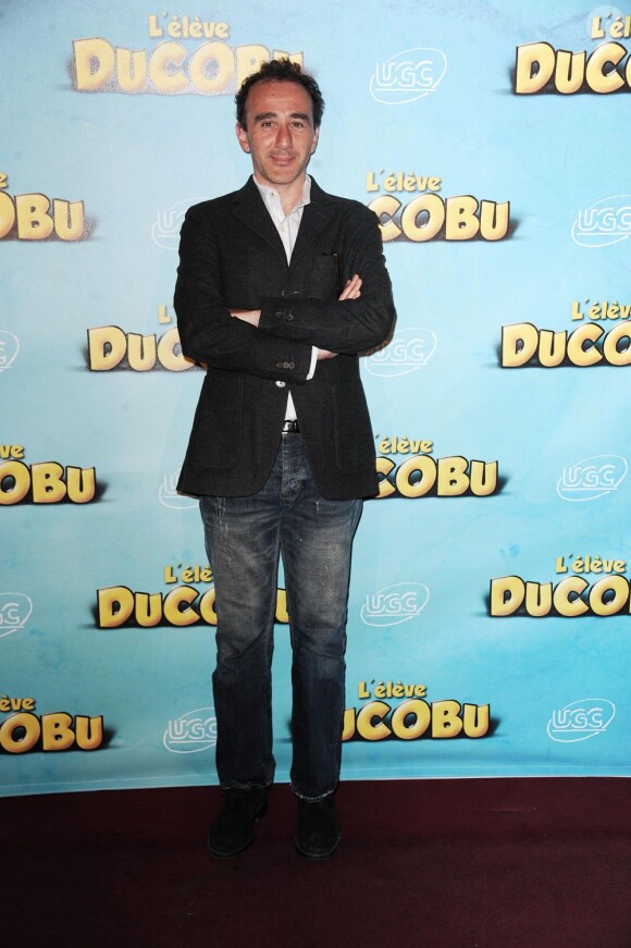 Elie Semoun lors de l'avant-première de la comédie L'élève Ducobu qui s'est tenue au Grand Rex, à Paris, le 12 juin 2011.