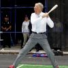 David Letterman prend un cours de baseball de Samuel L. Jackson, le 13 juin 2011 à New York