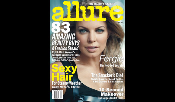 Fergie en couverture du magazine Allure du mois de juillet