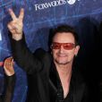 Bono le mardi 14 juin à Brodway pour l'avant-première de Spider-Man : Turn Off The Dark, le musical événement 