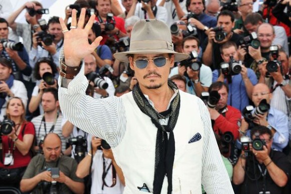 Johnny Depp le 14 mai 2011 à Cannes