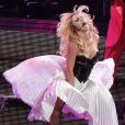 Le Femme Fatale Tour à Los Angeles, le 20 juin 2011. Marilyn Monroe version XXIe siècle, l'une des surprises du nouveau spectacle de Britney Spears.  