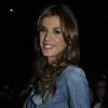 Elisabetta Canalis au premier rang du défilé DSquared2 pendant la Fashion Week Milanaise le 21 juin 2011