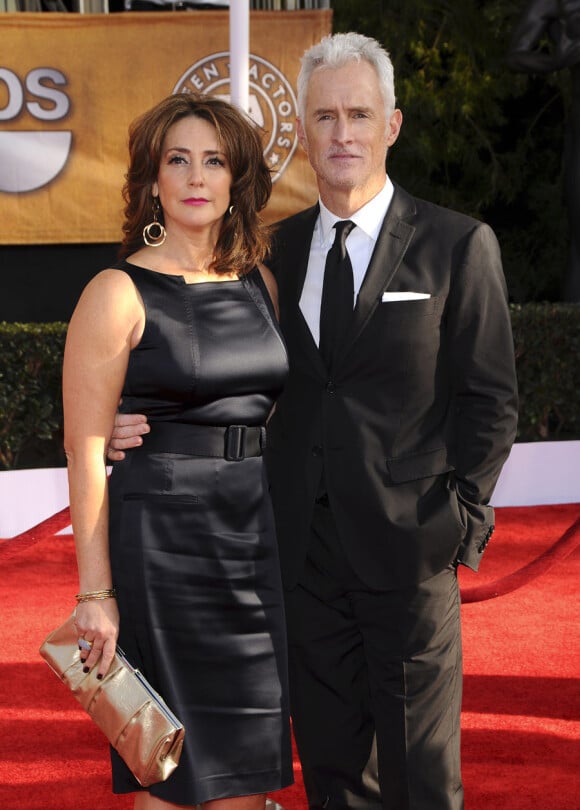 Talia Balsam, ex-femme de George Clooney, avec son second mari John Slattery en 2010
