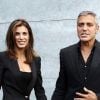 George Clooney et Elisabette Canalis à Milan en septembre 2010