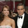 George Clooney et Sarah Larson en 2008