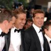 George Clooney et ses copains Matt Damon et Brad Pitt au festival de Cannes en 2004