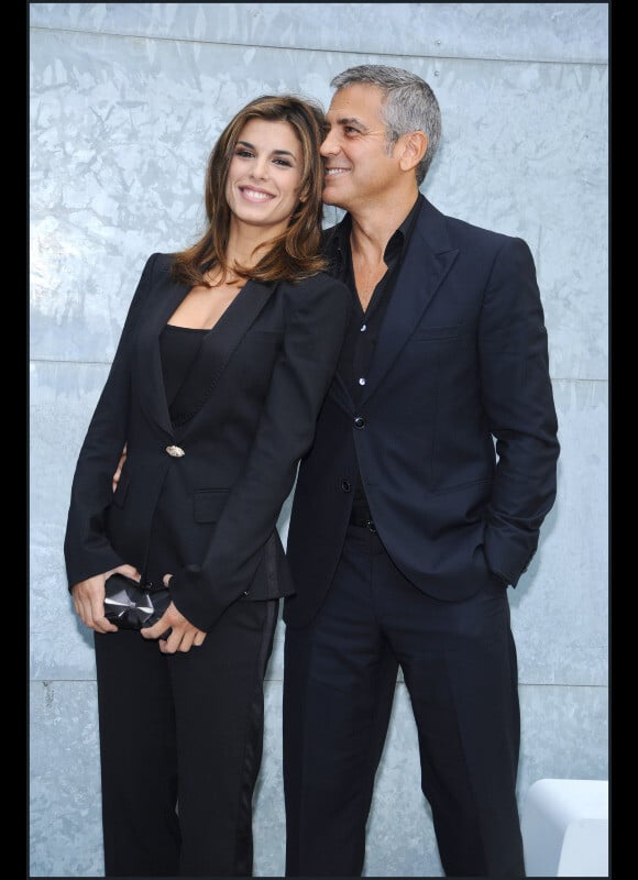 George Clooney et Elisabetta Canalis en septembre 2010 à Milan