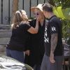 Pink, sa maman Judy Moore, son mari et leur petite Willow au restaurant à Malibu le 23 juin ( photos exclusives)