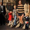 Natalia Vodianova a pris la pose accompagnée de ses trois enfants 