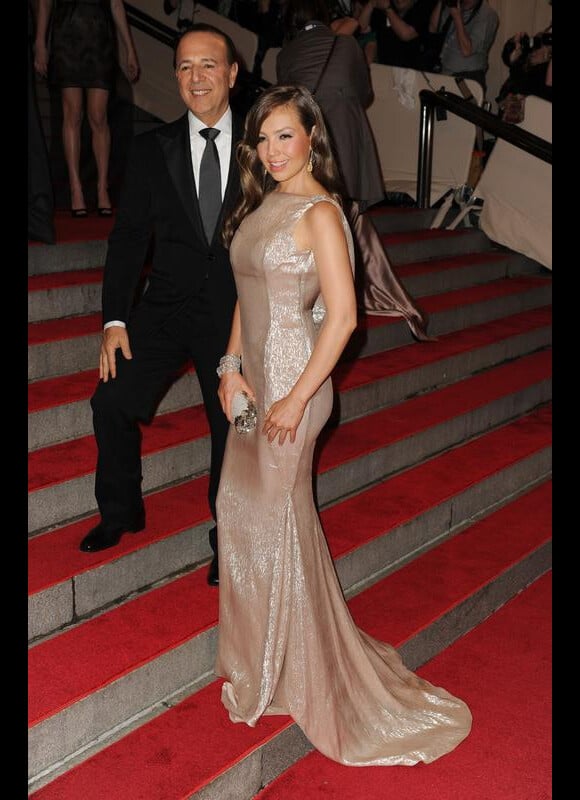 Tommy Mottola et sa femme Thalia lors d'une soirée au Metropolitan Museum à New York en mai 2010