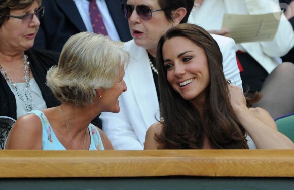 Le prince William et son épouse Catherine (Kate Middleton) étaient présents à Wimbledon le 27 juin 2011 pour encourager sur le court central l'Ecossais Andy Murray, opposé à Richard Gasquet.