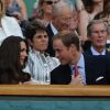 Le prince William et Kate Middleton tenaient à encourager l'Ecossais Andy Murray à Wimbledon, le 27 juin 2011, dans son huitième de finale face à Richard Gasquet.