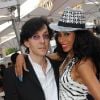 Mia Frye et son époux à l'inauguration du restaurant du Palais Garnier, à Paris, le 27 juin 2011.