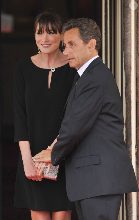 Nicolas Sarkozy et Carla Bruni le 26 mai 2011.