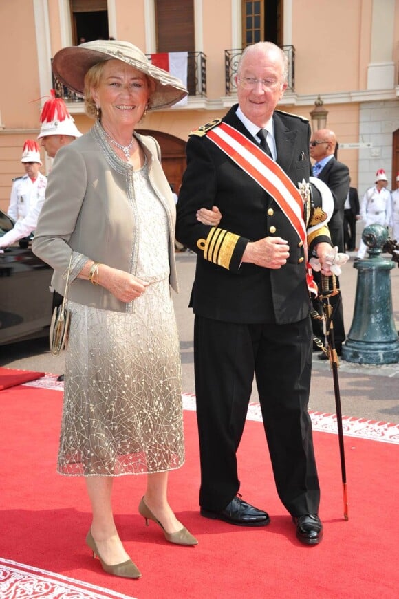 Le jour du mariage religieux d'Albert et Charlene,  le 2 juillet 2011 à Monaco, le roi Albert II et la reine Paola de Belgique fêtaient 52 ans de mariage.