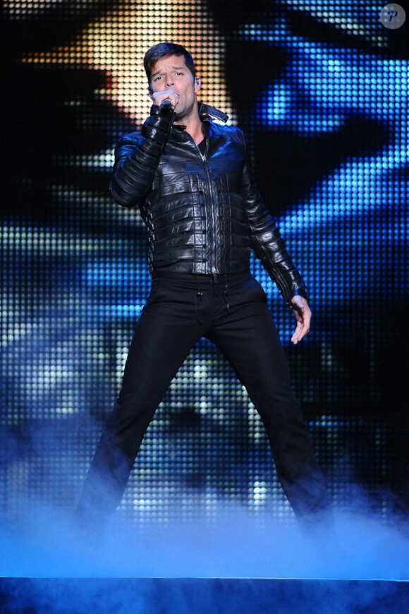 Ricky Martin en concert à Rome, le 2 juillet 2011.