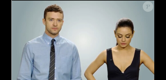 Justin Timberlake et Mila Kunis tournent un spot promotionnel pour leur film Friends with benefits, à la façon d'un clip à but humanitaire.