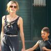 Heidi Klum est une maman toujours au top qui ne râte pas une occasion de passer un moment avec Leni, Henri, Johan et Lou. New York, 6 juillet 2011