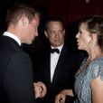 Le prince William et Kate Middleton ont rencontré les vedettes d'Hollywood lors des BAFTAs à Los Angeles le 9 juillet 2011. Ici, avec Tom Hanks et son épouse 
