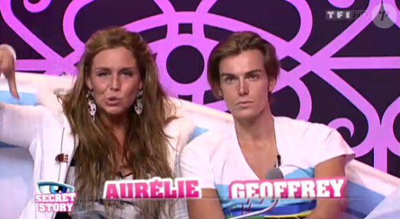 Aurélie et Geoffrey sont convoqués par Zarko au confessionnal pour la confrontation du buzz (quotidienne du dimanche 10 juillet 2011).