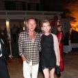 Sting et sa femme en Italie au festival du film d'Ischia le 11 juillet 