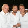 Henri Leconte et David Ginola à la soirée blanche, aux Moulins de Ramatuelle, le 10 juillet 2011.